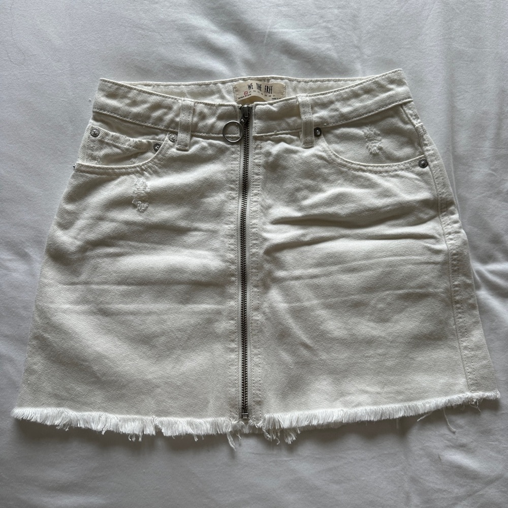 We The Free White Mini Pencil Skirt Casual